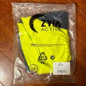 Zyia neon yellow luxe hi-rise size 4